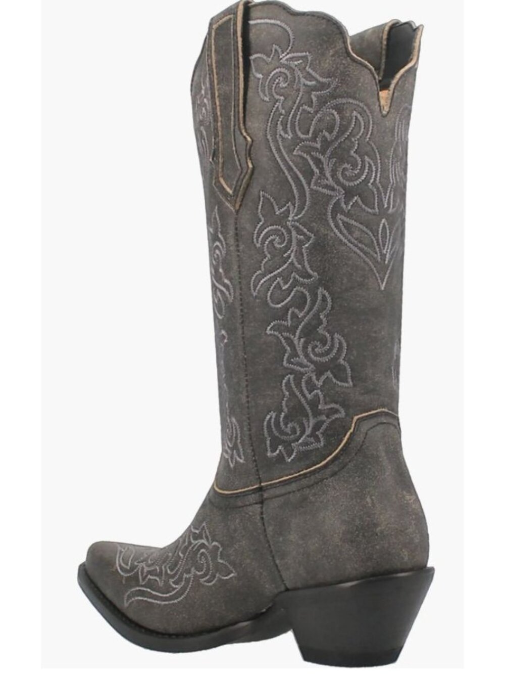 Dingo Flirty N Fun Western Boot Grey Leather Size Womens 7 [jb] - Picture 7 of 16